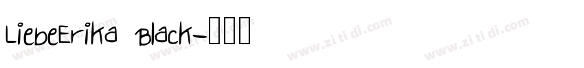 LiebeErika Black字体转换
